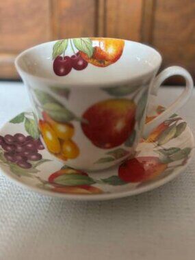 NEW! ROY KIRKHAM Malvern Bone China Coffee/Tea Cup and Saucer Set 2001